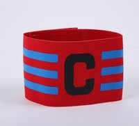 Réglable élastique nylon football formation bandes équipement de football capitaine brassard