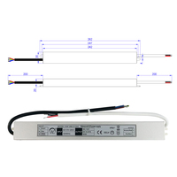 Convertisseur d'alimentation LED ultra-mince 70W 80W, transformateur LED homologué SAA, AC 100V 220V vers 12V 6A 24VDC 3A