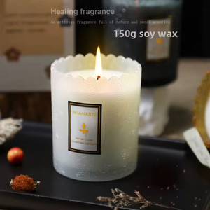 French Scented Candle <b>Gift</b> <b>Box</b> Relief Essential Oil Fragrance Smokeless Low Temperature Candle Soybean Wax Scented Candle - Product Image 6