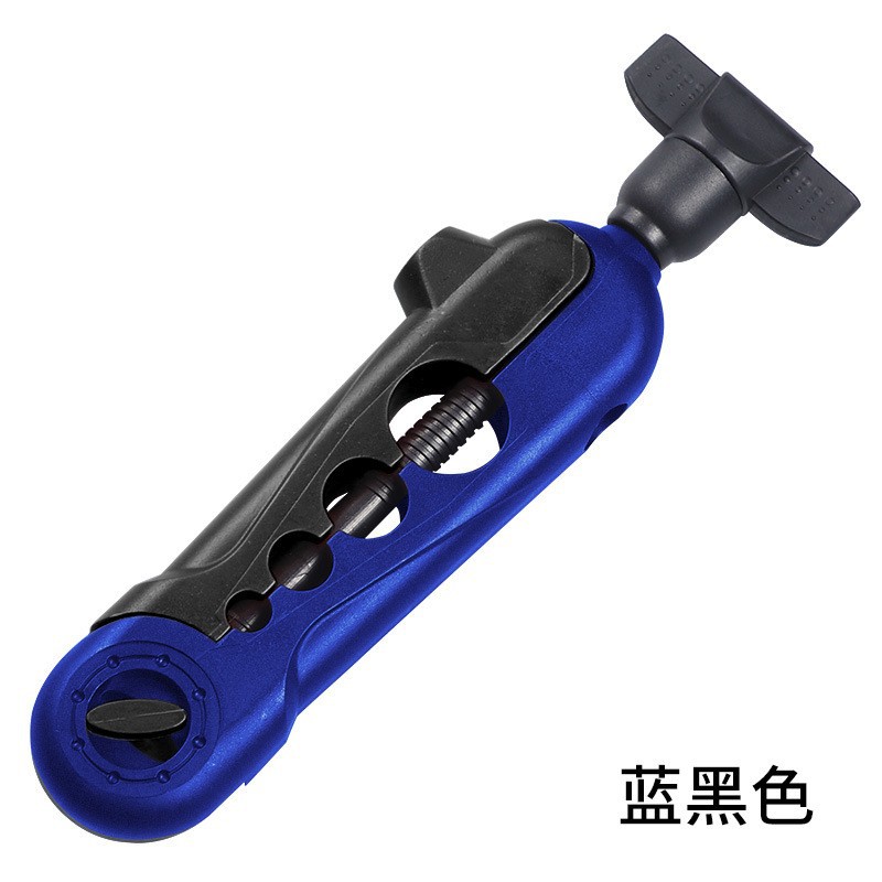 Plastic handle winder, black and blue