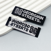 Grandes soldes Logo de marque de luxe personnalisé Etiquettes tissées en satin ou polyester pour vêtement au design personnalisé pour vêtement