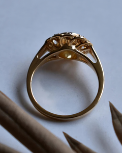 Anillo de Compromiso de Lujo con Diamante Cultivado en Laboratorio de Corte Brillante de 1.25 CT, Certificado por IGI, Oro Sólido de 14K, Chapado en Oro de 18K, Halo en Forma de Flor - Product Image 6