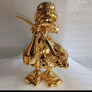 Novedades 2026, Artesanía en Resina, Escultura de Pato Scrooge McDuck para Arte Pop, Escultura de Dibujos Animados con Espada de Diamantes, Decoración para el Hogar - Product Image 6