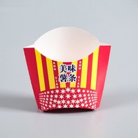 Boîte à Popcorn Poulet Frites Emballage Alimentaire Jetable en Carton Alimentaire Résistant à l'Huile Contenant à Snacks à Emporter