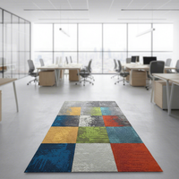 Dalles de moquette carrées fines, antidérapantes, ignifuges et écologiques en nylon pour bureaux et salles de sport