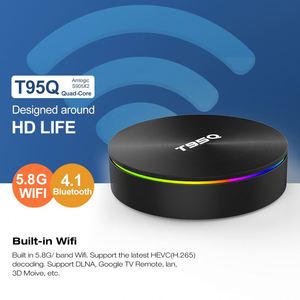 Boîtier TV intelligent 4K <span class=keywords><strong>T95Q</strong></span> Android 8.1 4 Go 64 Go Amlogic S905X2 Quad Core 5.8G 4K Android TV Box <span class=keywords><strong>T95Q</strong></span> - Product Image 4