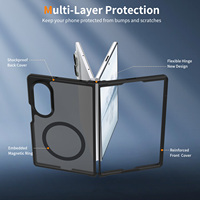Vente en gros d'étuis de protection pour Samsung Galaxy Z Fold 8, mat, translucide, charge sans fil, antichoc, magnétique, étui de téléphone personnalisé