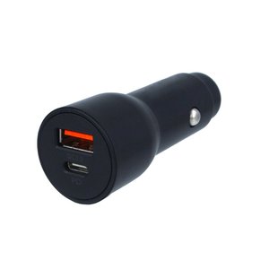* Presa * caricabatteria per auto 2 porte USB C PD USB-A QC3.0 ricarica rapida massimo 18W tondo 29mm-elettronica/telefonia e - Product Image 2