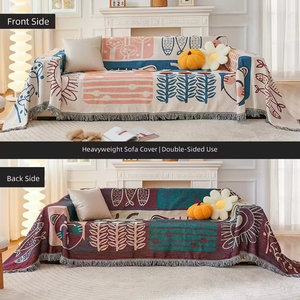 Housse de canapé en coton, design élégant, résistante aux rayures, lavable, multi-spécifications, pour salon - Product Image 5