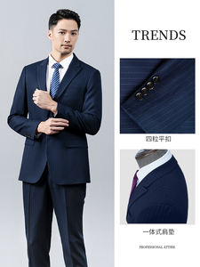 2024 hommes affaires classique Blazers costume ensembles 2 pièces grande <span class=keywords><strong>taille</strong></span> automne fête de mariage ensemble comprend <span class=keywords><strong>Blazer</strong></span> et pantalon - Product Image 3