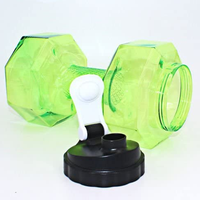 Personnalisé Grande Bouteille D'eau 2.2L 2.6L PETG en Forme de Haltère En Plastique Rose Vide Haltère Bouteille D'eau