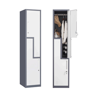 Casier de rangement intelligent en acier avec serrure électronique et à clé pour vestiaire de salle de sport - Product Image 1