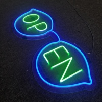 Chine personnalisé petit éclairage décoratif Led lettre lumineuse néon enseignes au néon personnalisées logo lunettes signe ouvert