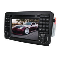 IPoster pemutar radio mobil layar sentuh, pemain radio mobil layar sentuh Double din 7 inci Android untuk Mercedes Benz ml-class W164 navigasi gps