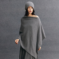 Personnalisé dames Pashmina Cape automne hiver nouveau pur cachemire Poncho de luxe mongolie cachemire laine châles enveloppement