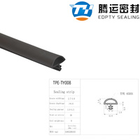 Bande d'étanchéité TPE moderne, durable et flexible pour fenêtres et portes, isolation phonique, installation par vis, multi-usages