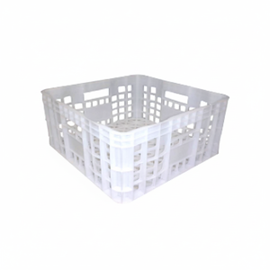 KE 4418 Perforated Deep Open Top Euro Design Heavy Duty Stackable Recyclable Anti-Bacterial Foldable High Capacity Milk <b>Crate</b> - Product Image 2