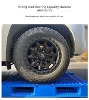 Palette de stockage industrielle en plastique HDPE, surface antidérapante, entrée 4 directions, multi-tailles 1000-1200mm, solution pour la chaîne d'approvisionnement