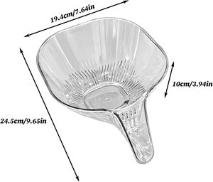2026 Multi-Functional Plastic <b>Vegetables</b> Fruits Wash Basket Bowl Kitchen Sink Drainage Basket Funnel With Removable Filter - Product Image 2