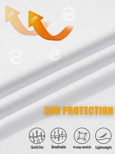 Chemises de soleil à manches longues pour hommes 1/4 Zip Up Fishing Running Rash Guard T-Shirts Outdoor Shirt 1/4 Quarter Zip Pullover Shirt - Product Image 6