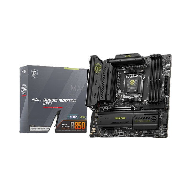 MAG B850M Motherboard with AMD Chipset DDR5 WiFi & SATA Hard Drive Interface Supports up to 256GB RAM Four Memory Channels