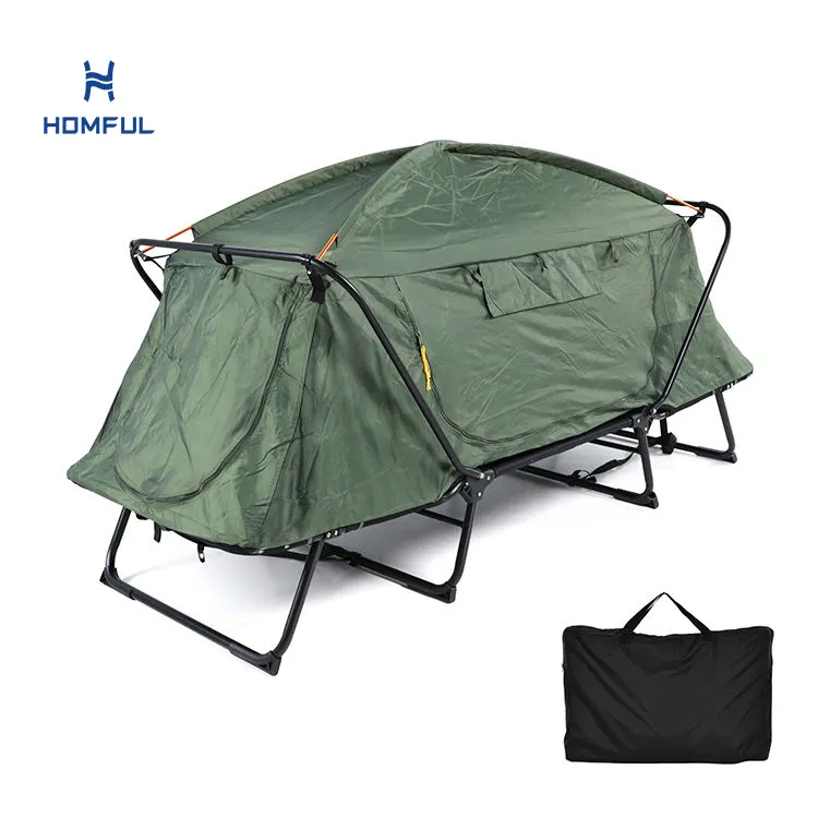 HOMFUL סיטונאי אלומיניום עמיד למים פרטיות מיטת אוהל חם שינה קמפינג