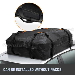 Bolsa de Carga Impermeable para Techo de Auto, 120x90x44cm, 420D, Portaequipajes, Bolsa de Almacenamiento Negra para Viajes, SUV, Camioneta - Product Image 1