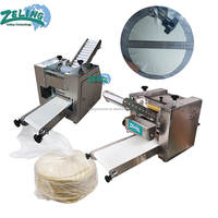 Machine automatique de pressage de disques de pâte pour pain pita, dumplings, empanadas, samosas, gyozas, wontons, entièrement en acier inoxydable
