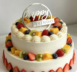 Targhetta in plastica dorata best-seller, <span class=keywords><strong>auguri</strong></span> di <span class=keywords><strong>compleanno</strong></span>, ingredienti per torte in acrilico quadrati <span class=keywords><strong>e</strong></span> rotondi, decorazioni per torte, strumenti per la cottura - Product Image 3