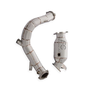 Tubo de Escape Aislado de Ajuste Directo, Tubo Frontal para Audi <span class=keywords><strong>A4</strong></span> A6 A7 Q5 2.0T B9.5 <span class=keywords><strong>2022</strong></span>+ SS304, Curvado con Mandril, Mejora para Carreras - Product Image 5