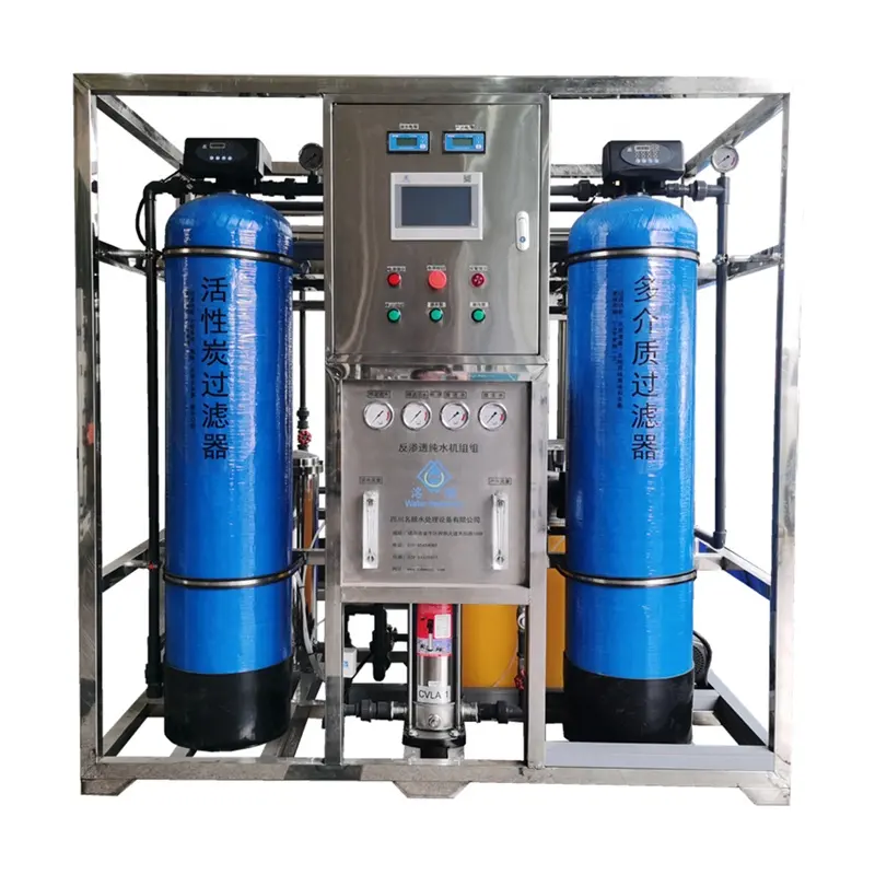 Planta de maquina purificador tratamiento de agua de industrial potable 500 lth 1500lph 2000 litros por hora osmosi inversa