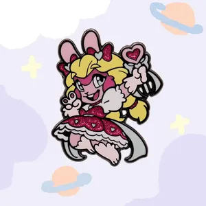 Broches personnalisées en métal moulé avec logo d'équipe spécial, épingles de chapeau à aile, cadre scintillant coloré, épingles en émail Mariachi avec fermoir - Product Image 6