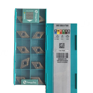 Plaquette de tournage en carbure de tungstène Taegutec DNMG150608-EA TT5080, outil CNC, dureté HRC45-60, garantie 1 an, revêtement PVD/CVD, OEM - Product Image 1