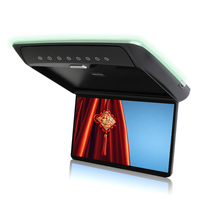 Nuevo Monitor LCD FHD Flip 11,6/12,2/13,3/14/15/17.3/19/22 pulgadas montaje en techo de coche reproductor MP5 estéreo USB conectado TV de techo superior