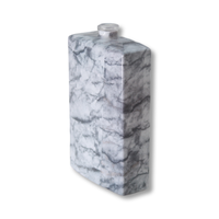 Bouteille de parfum Fabricant chinois Bouteilles vides Vaporisateur en verre dépoli Boîte carrée Bouteille de parfum personnalisée verte/noire/blanche de 100ml