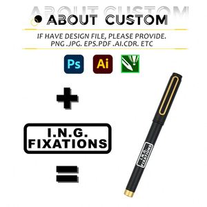 Custom 0.5mm Business Gel Pen With Logo Hotsale Fancy Black Signature Pen Learning Office Gift Cheap Gel Pen - Product Image 3