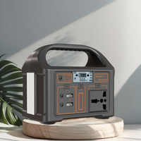 Station portable 100W 220V/110V 153.6Wh LiFePO4, générateur solaire, panneau solaire, contrôleur MPPT pour voiture, onde sinusoïdale modifiée, LED