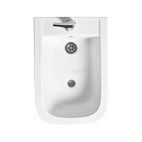 WC en céramique Ortonbath, deux pièces, à double chasse, à évacuation verticale (S-Trap), économie d'eau, design moderne pour usage hôtelier