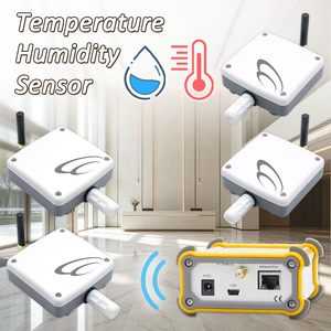 Remote Data Record for Room Living Space 4 Channels <b>Wireless</b> <b>Temperature</b> Humidity <b>Sensor</b> Support IP65 Rated 2-Year Warranty - Product Image 1