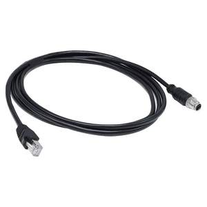 Cable de enchufe de código X de 8 pines macho M12 con blindaje eléctrico a prueba de agua a conectores de cable recto RJ45 IP67 Profinet - Product Image 3
