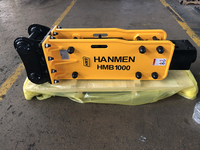 Martillo Hidráulico de Tipo Superior para Maquinaria de Construcción, Rompedor de Roca Confiable para Excavadoras de 6-15 Toneladas
