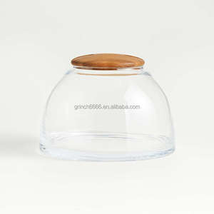 Das kuppel förmige Glaster rarium beherbergt Miniatur-Ökosysteme Pflanz vase Glaster rarium mit Holzdeckel - Product Image 6