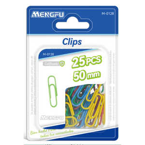 Mengfu, pinzas de papel recubiertas multicolores, abrazaderas de carpeta de Metal con imán de 50mm, 25 uds., uso de papelería para oficina y escuela - Product Image 1