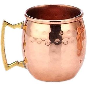 PARIJAT HANDICRAFT 100% Cuivre Massif Authentique 4 Mugs Set 2 Oz Moscow Mule Shot Glass Mini Vaisselle Martelée à la Main - Product Image 1