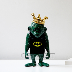 Statua Personalizzata Moderna di Scimmia di Banksy, Scultura Pop Art di Scimmia Graffiti Dream Monkey per Arredamento Casa, Ufficio e Scrivania, Stile <span class=keywords><strong>Street</strong></span> Fashion - Product Image 3