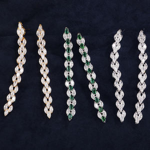 Pendientes Colgantes de Circonita Cúbica RAKOL EP281, Joyería de Alta Calidad - Product Image 5