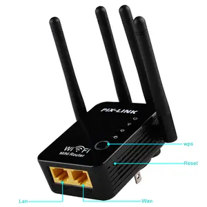 PIXLINK 300 150mbps Wifi Signal Booster 3グラム4グラムWifi Mini Router 4 Antenna Extender RepetidorデWifi Repeater Pix-リンクスWR16