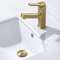Sungkingons — bouchon de vidange pour évier de salle de bain, pour montage de drainage d'évier avec bouchon de panier détachable