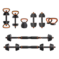 Ensemble de musculation de luxe pour la maison : barre d'haltères réglable, poids en fer haute performance personnalisés, haltères et disques de musculation