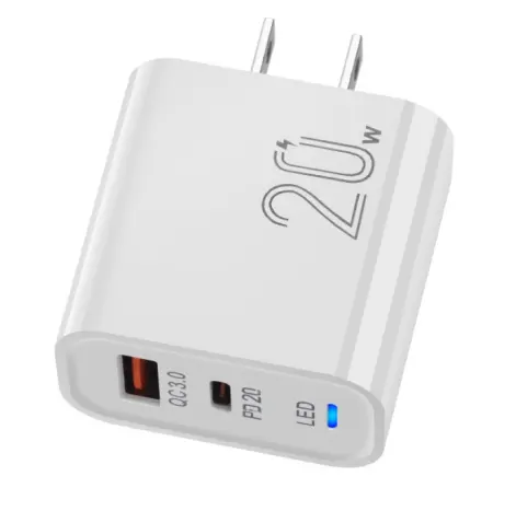 Adattatore di alimentazione portatile di alta qualità 20W universale UK US Travel Plug protezione per uso cellulare